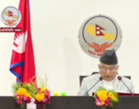 संघीय संसदमा राष्ट्रपति पौडेलद्वारा सरकारको नीति तथा कार्यक्रम प्रस्तुत